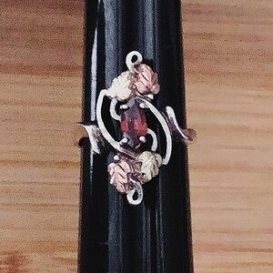 $165 12K Gold & Sterling Black Hills Gold Estate Ring Size 7 & 1/4  C.CO.STER12K